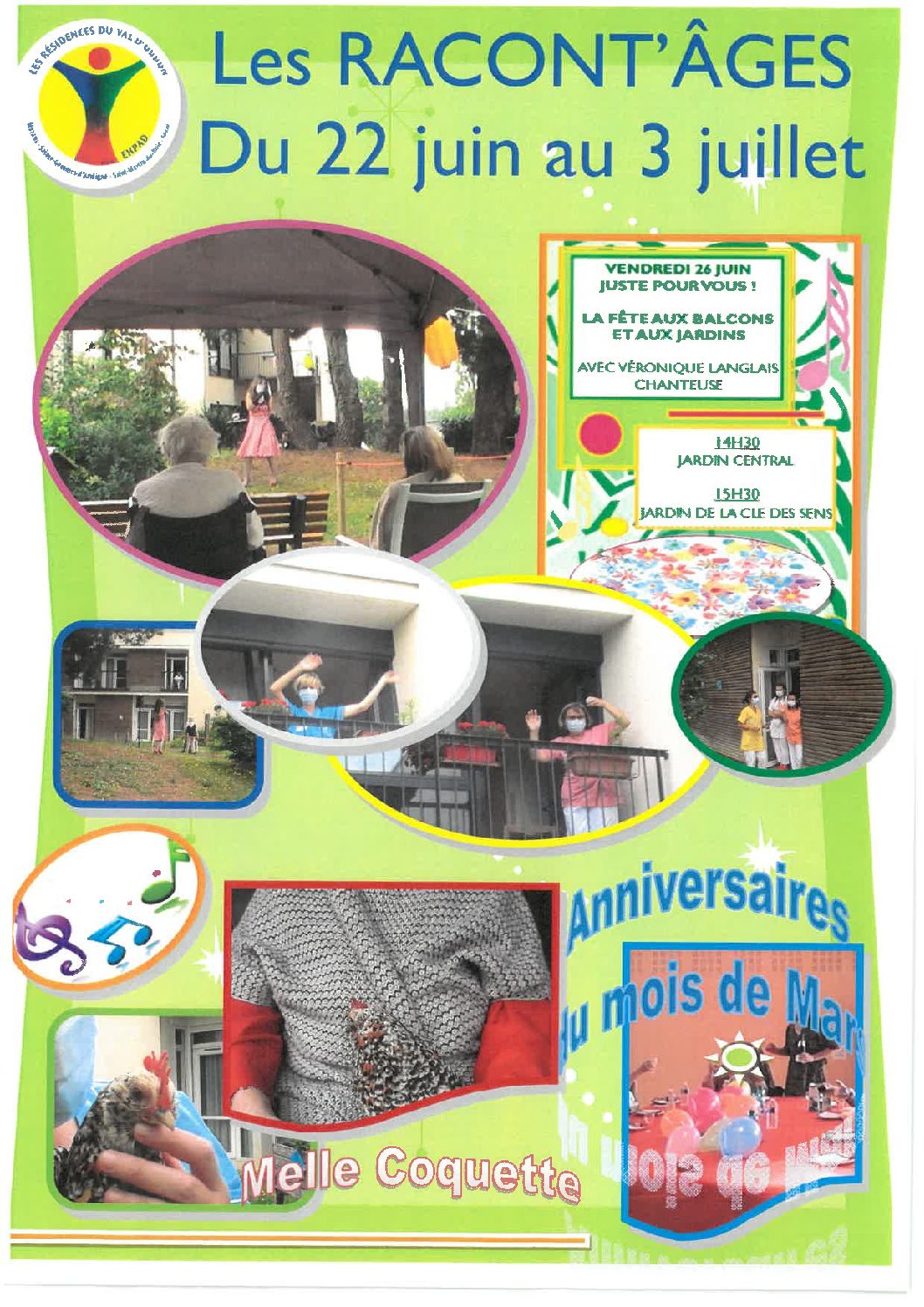 RACONT’AGES DU PARC – DU 22 JUIN AU 05 JUILLET 2020